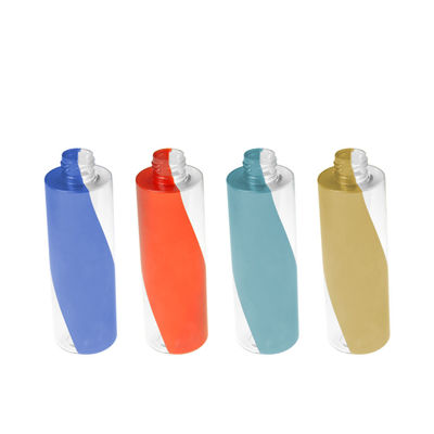 Dual Color  Empty Custom PETG Cosmetic Bottle Plastic Lotion Bottle 200ml