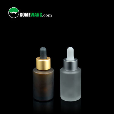 30ml Cosmetic Serum Glass Essential Oil Dropper 1.2in Amber Glass Essential Oil Bottles
