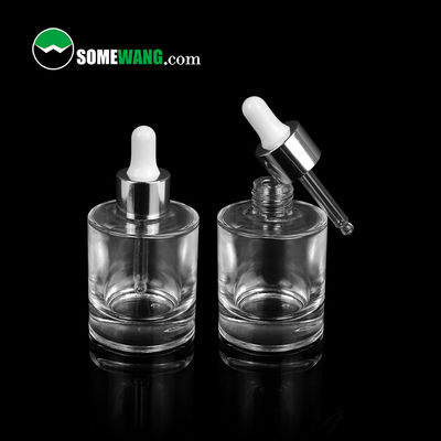 30ml Cosmetic Serum Glass Essential Oil Dropper 1.2in Amber Glass Essential Oil Bottles