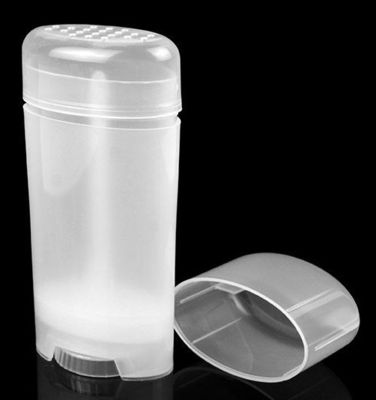 80ml ODM Flat Shaped PP Empty Deodorant Roller Bottles Big Volume Containers