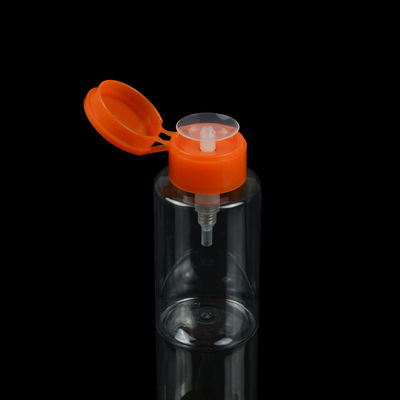3.3oz 100ml PET Cosmetic Bottle Nail Polish Remover Bottle With Polish Remover Pump