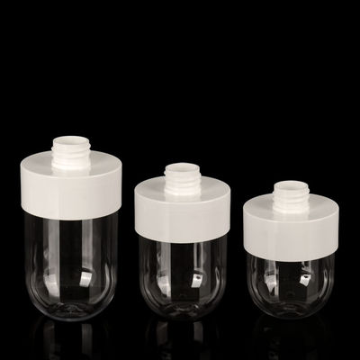 200ml 250ml 300ml PET Plastic Jars 28mm Plastic Lotion Jars With Pumps