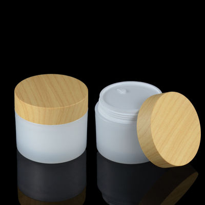 10g 20g 30g PP Cream Jar Packaging OEM Eye Cream Lid Bamboo Cosmetic Containers