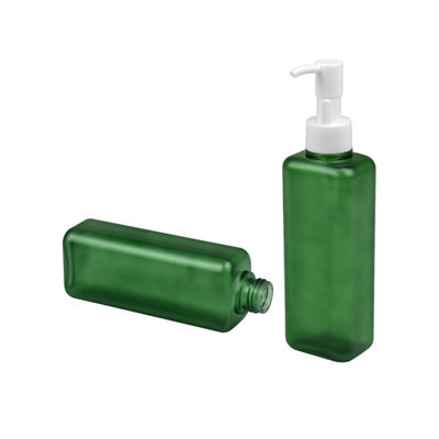 150ml 185ml PETG Cosmetic Bottle Square Shape Body Lotion Pump Bottle 24/410