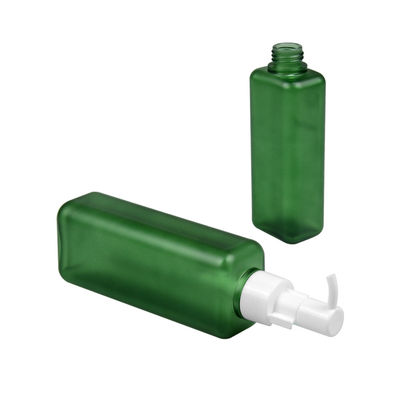 150ml 185ml PETG Cosmetic Bottle Square Shape Body Lotion Pump Bottle 24/410