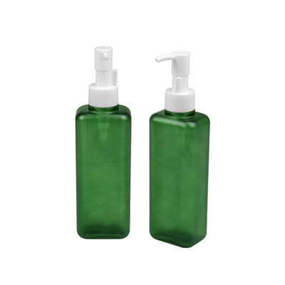 150ml 185ml PETG Cosmetic Bottle Square Shape Body Lotion Pump Bottle 24/410