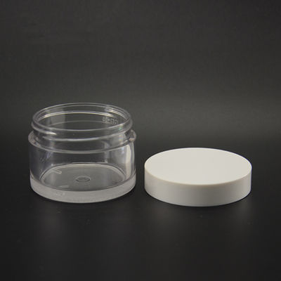 50ml Serum ABS PETG Cosmetic Jar Face Cream With Electroplated Lid