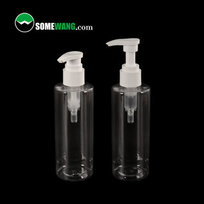 250ml Plastic PET Cosmetic Bottle Empty Lotion Flat Shoulder Bottle