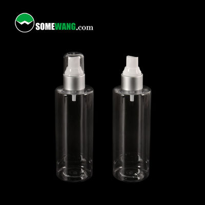 250ml Plastic PET Cosmetic Bottle Empty Lotion Flat Shoulder Bottle