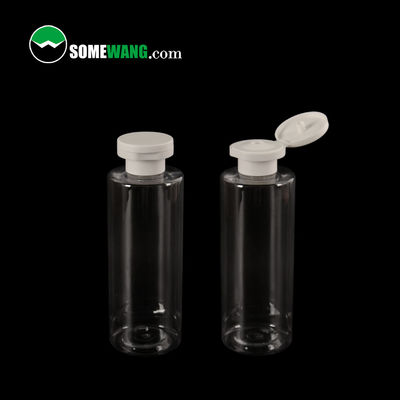 250ml Plastic PET Cosmetic Bottle Empty Lotion Flat Shoulder Bottle