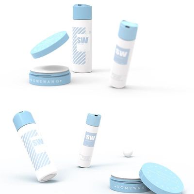 120ml 240ml HDPE Cosmetic Lotion Bottle With Double Wall Disc-Top Cap