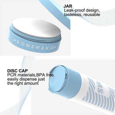 120ml 240ml HDPE Cosmetic Lotion Bottle With Double Wall Disc-Top Cap