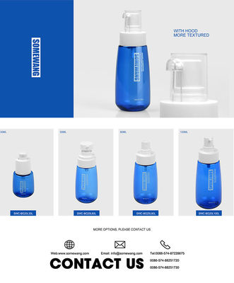30ml 60ml 80ml 100ml Empty Plastic PETG Cosmetic Packaging Sets PETG Shower Gel Bottle