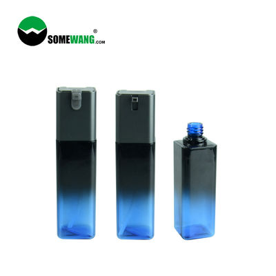 100ml Custom Empty PETG Dual Color Square Bottle With Pump